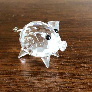 Swarovski mini pig figurine